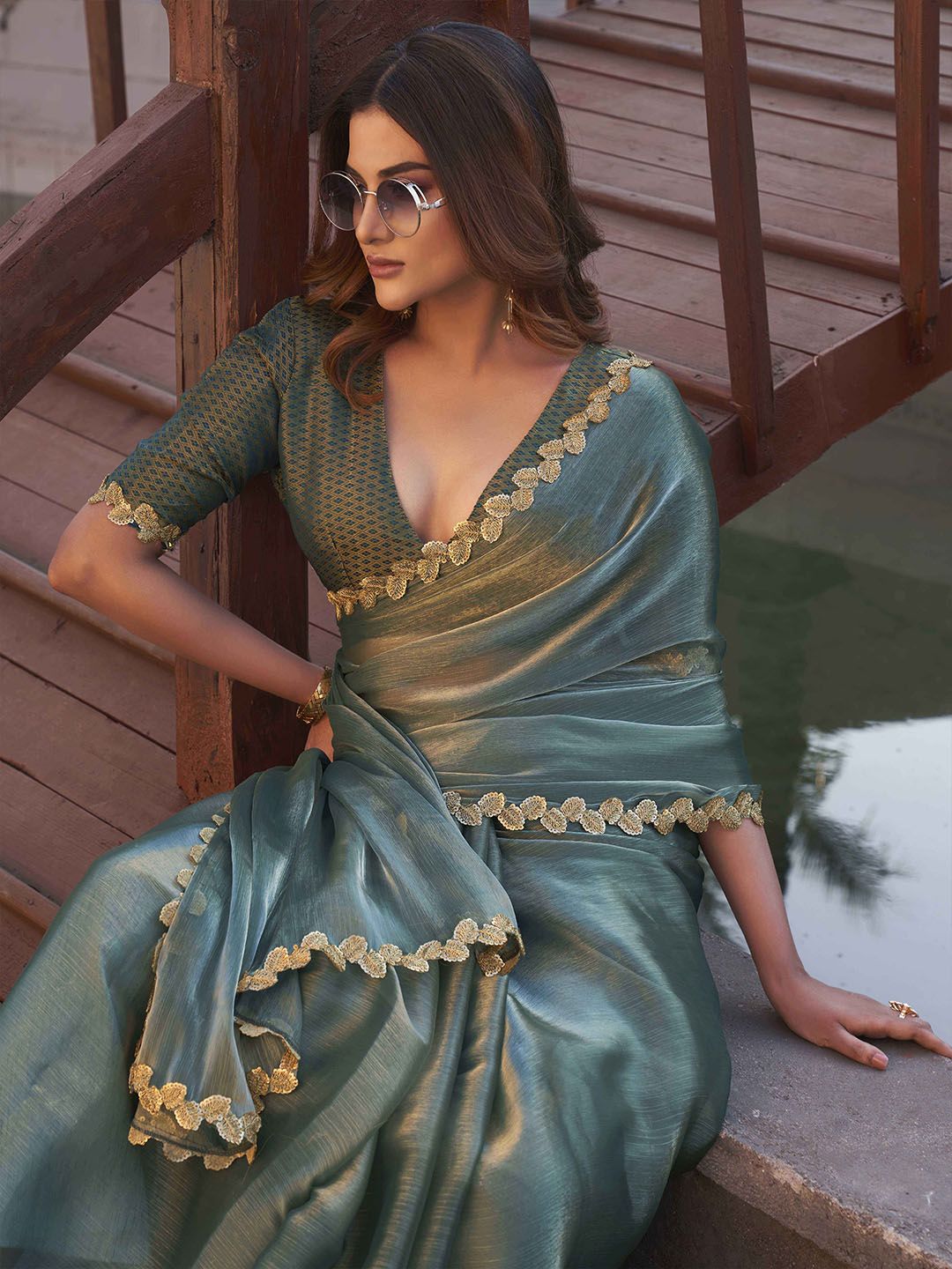 Tikhi Imli Organza Designer Saree