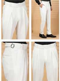 Moda Rapido Men Slim Fit Easy Wash Pleated Trousers