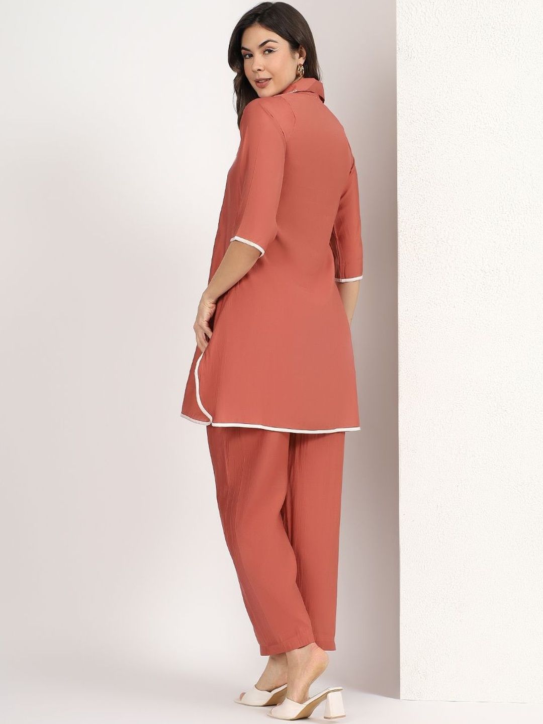 Mamicha Embroidered Tunic with Trousers