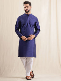 Anouk Men Mandarin Collar Regular Straight Kurta with Pyjamas