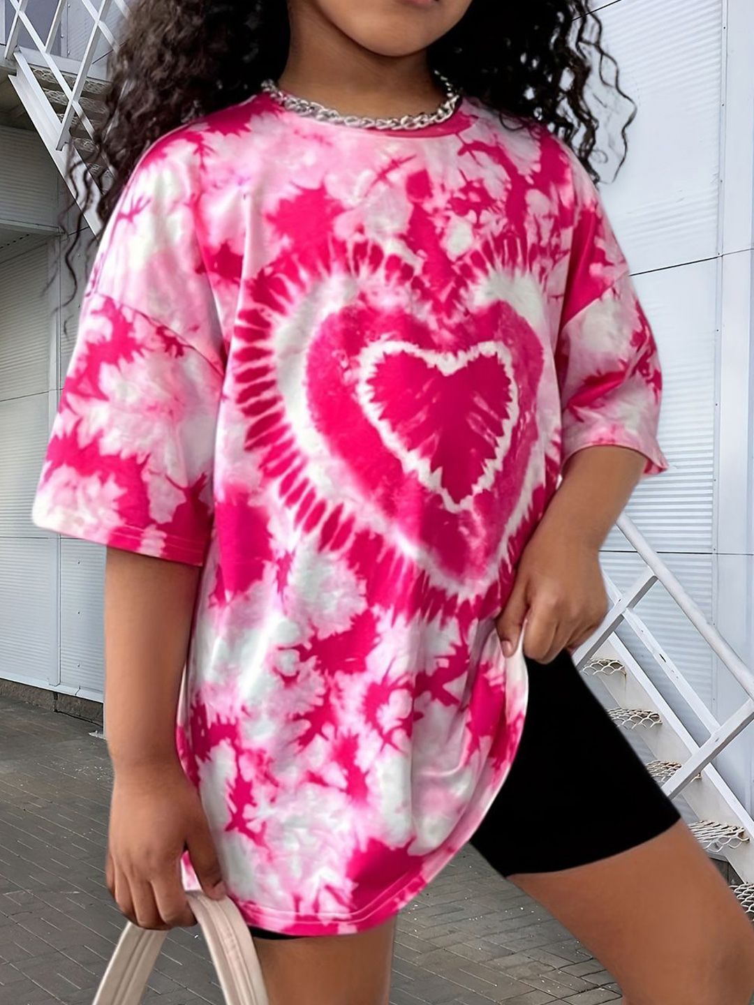 YK Girls Dyed T-shirt with Shorts