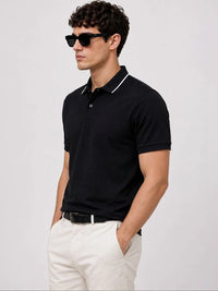 ADRO Men Polo Collar T-shirt