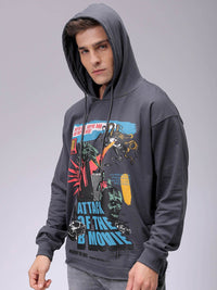 The Indian Garage Co Men Printed Hooded Sweatshirt