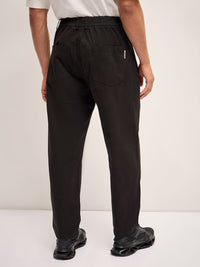 THE BEAR HOUSE Men Solid Relaxed Fit Pure Cotton Casual Pant