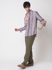 VASTRADO Men Classic Slim Fit Opaque Printed Casual Shirt