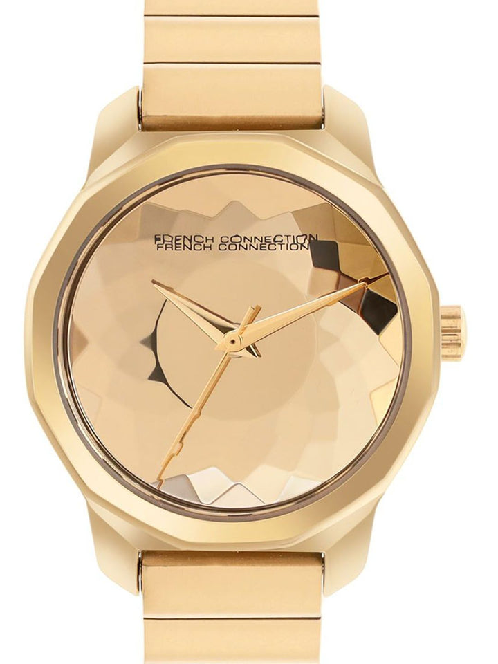 French Connection Women Printed Dial & Stainless Steel Straps Analogue Watch FCH2GM