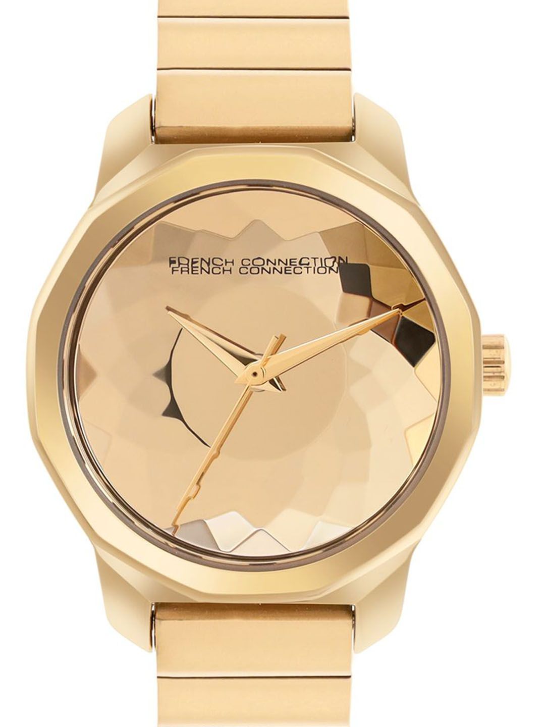 French Connection Women Printed Dial & Stainless Steel Straps Analogue Watch FCH2GM