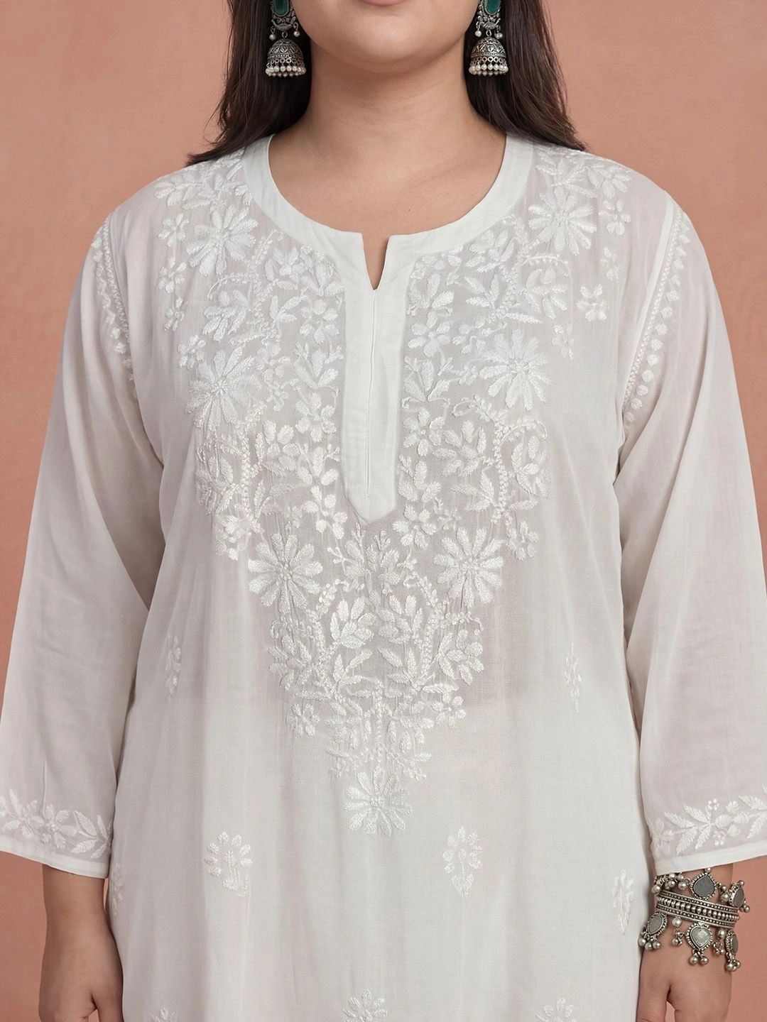 House of Chikankari Women Ethnic Motifs Embroidered Chikankari Kurta