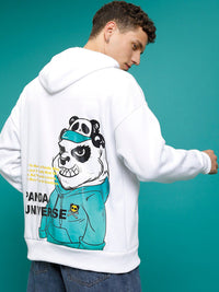 HIGHLANDER Kung Fu Panda Printed Oversized Hooded Sweatshirt