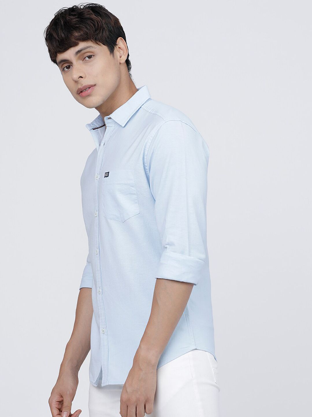 The Indian Garage Co Men Blue Casual Shirt