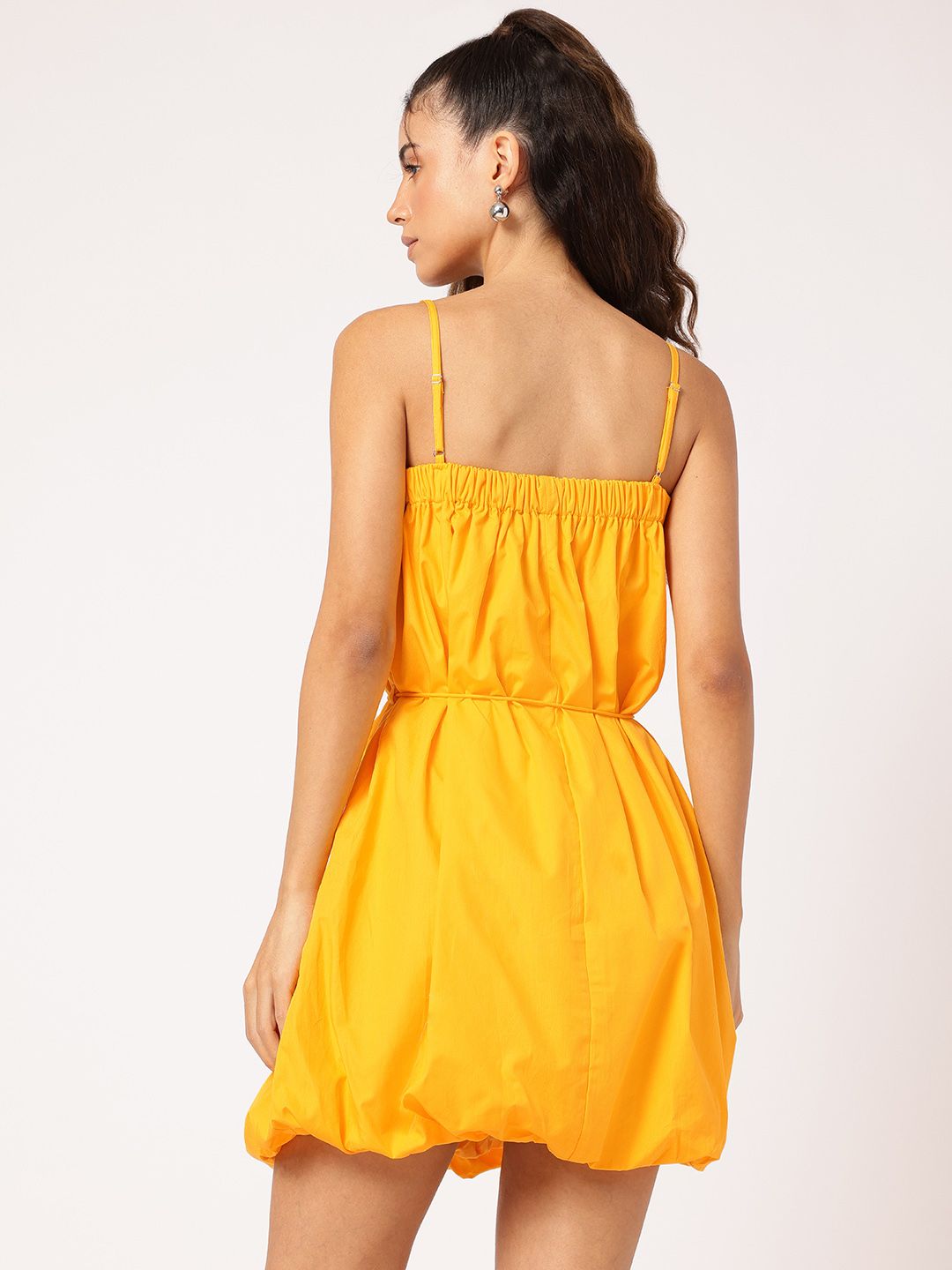 DressBerry Beachy Range Strappy Bow-Detail Mini Balloon Dress with Belt