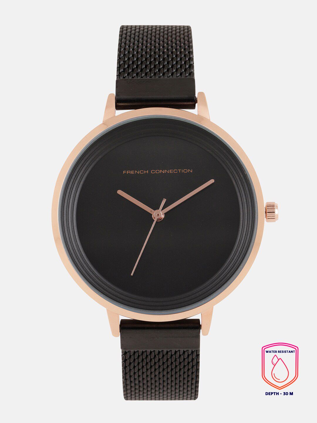 French Connection Women Black Analogue Watch FCN0001D