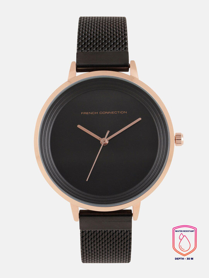 French Connection Women Black Analogue Watch FCN0001D