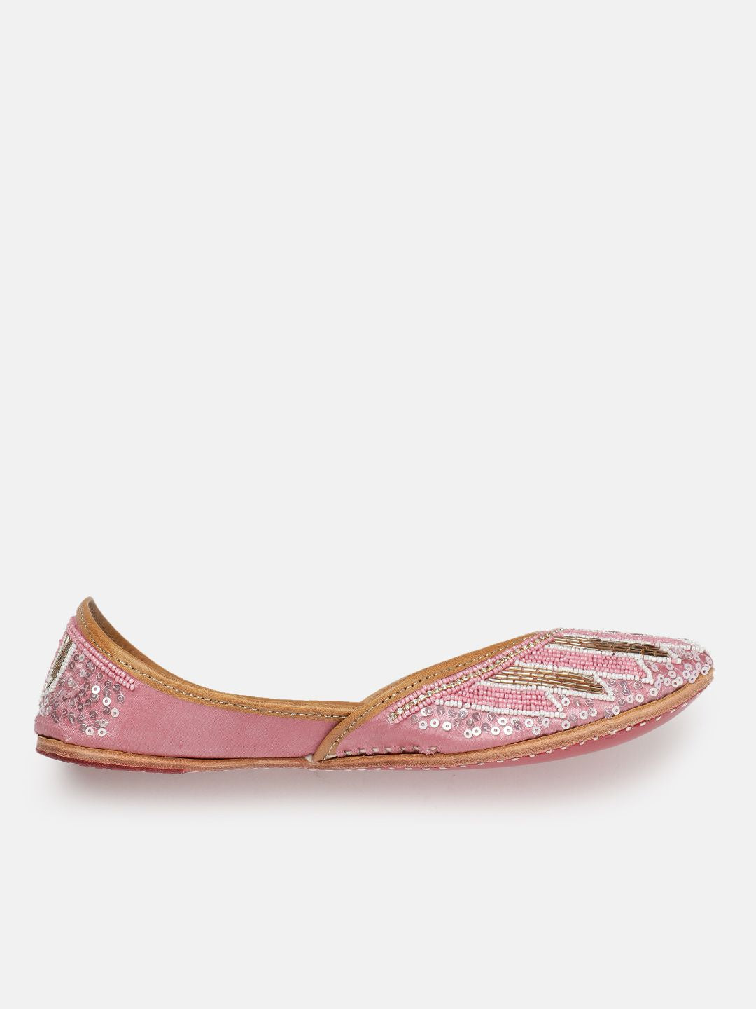House of Pataudi Women Embellished & Beaded Ethnic Mojaris