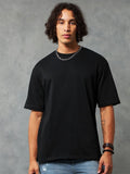 Bewakoof Drop-Shoulder Sleeves Oversized Cotton T-shirt
