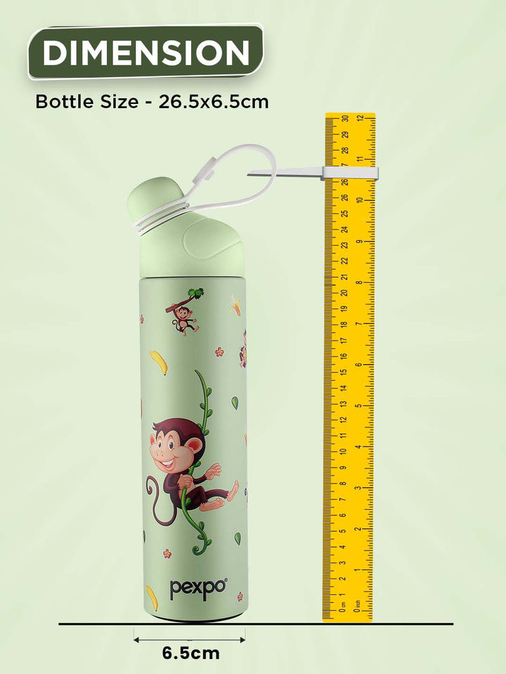 Pexpo pico hijau ISI yang disahkan termosteel panas dengan botol air flask monyet 500ml