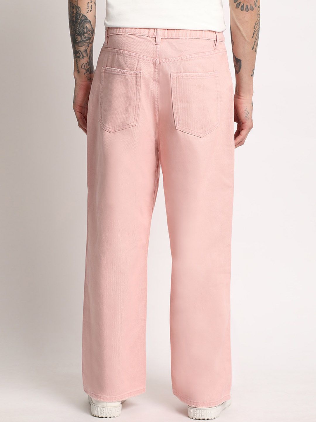 THE BEAR HOUSE Men Straight Fit Clean Look Pure Cotton Jeans