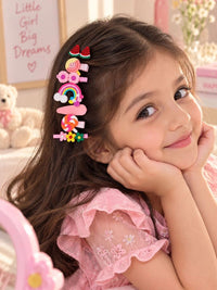 VOGUE PANASH Set Wanita 5 Klip Rambut Alligator Berhias