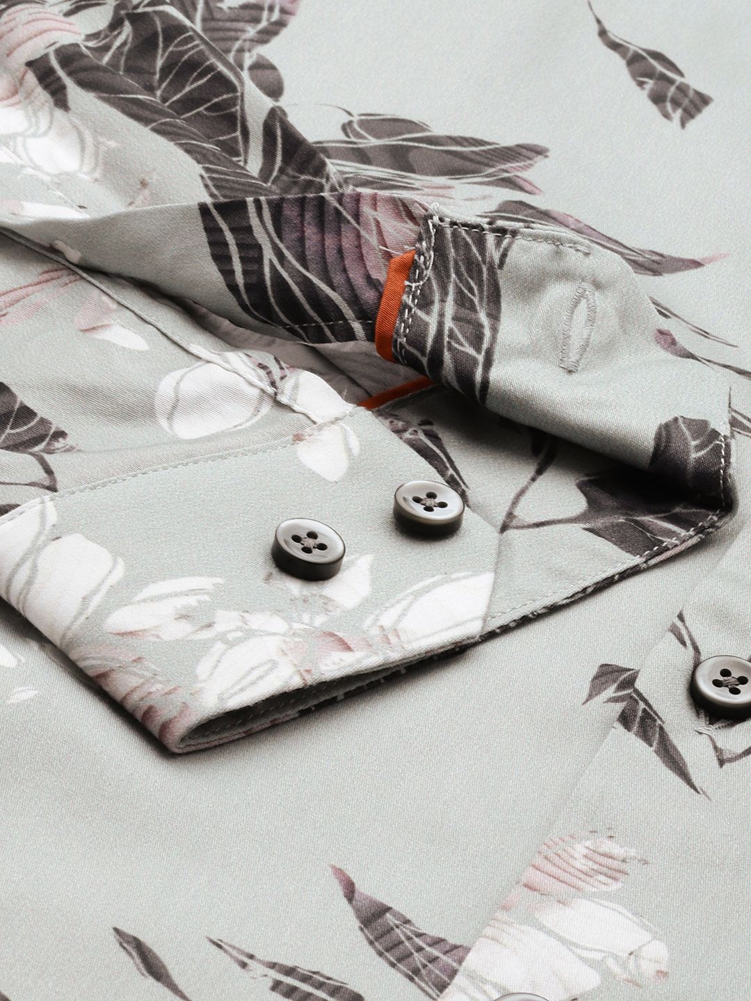 Park Avenue Slim Fit Opaque Geometric Printed Pure Cotton Casual Shirt
