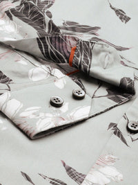 Park Avenue Slim Fit Opaque Geometric Printed Pure Cotton Casual Shirt