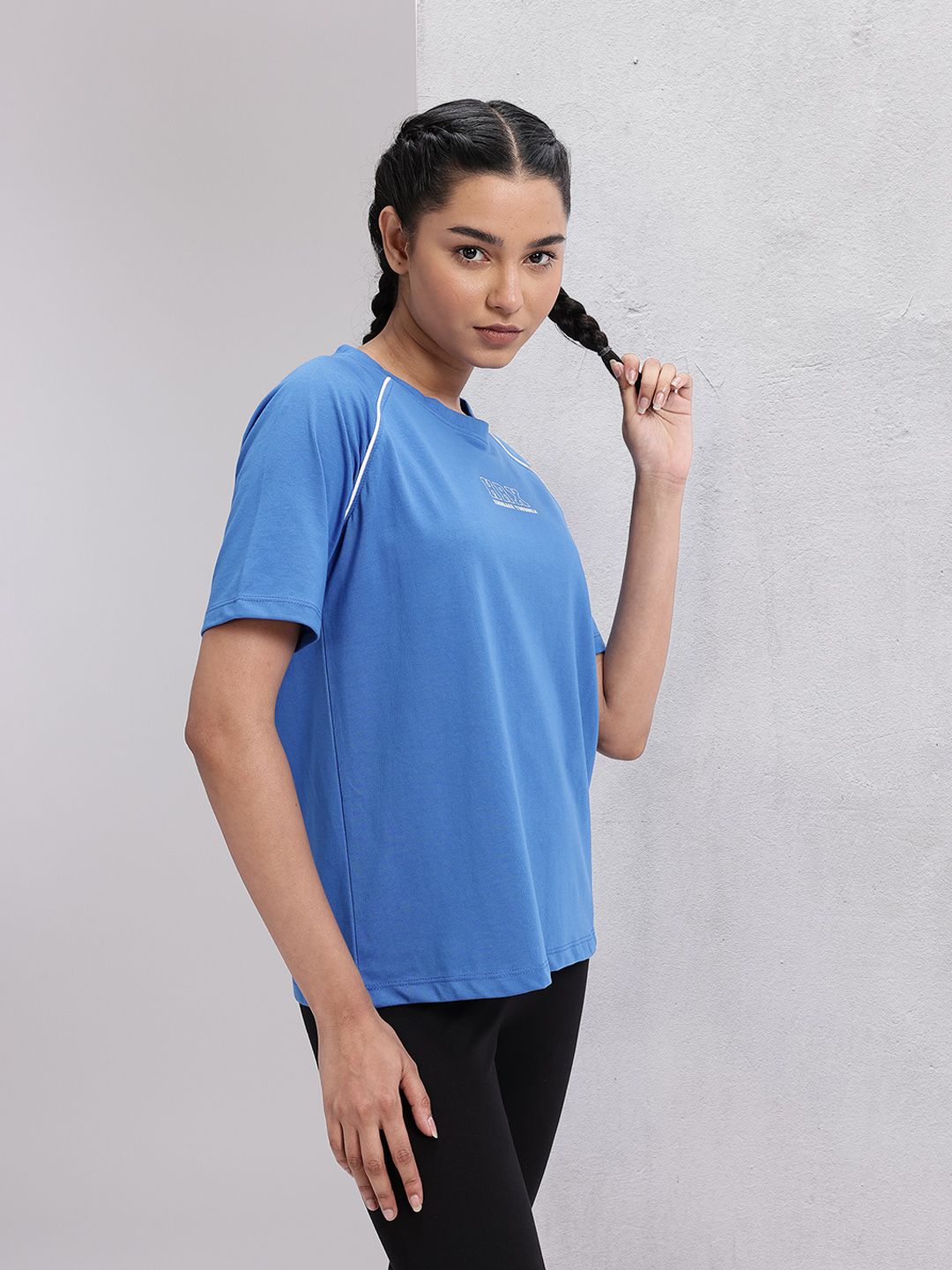 HRX by Hrithik Roshan Brand Logo Print Training T-shirt