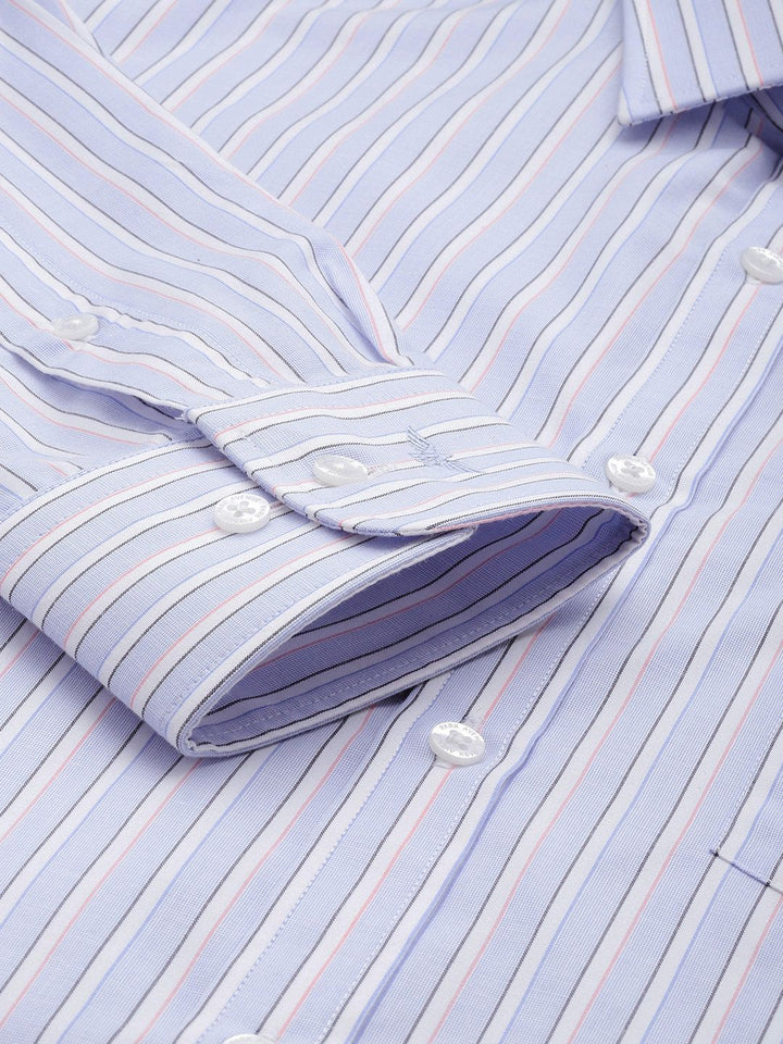 Park Avenue Slim Fit Vertical Stripes Formal Shirt
