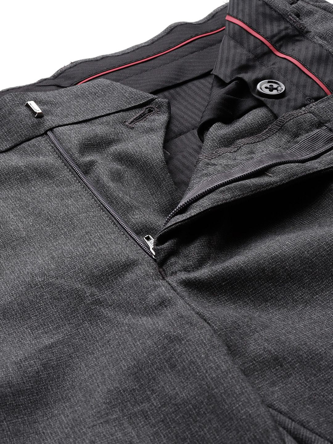 Raymond Men Mid-Rise Slim Fit Formal Trousers