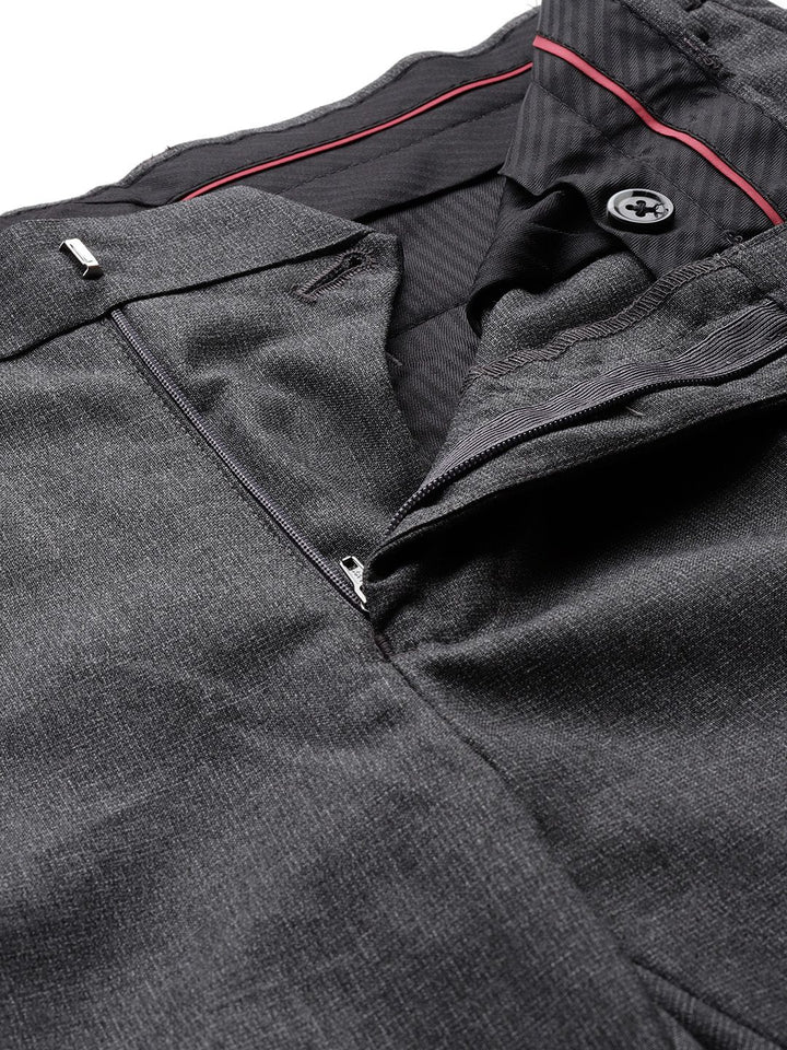 Raymond Men Mid-Rise Slim Fit Formal Trousers