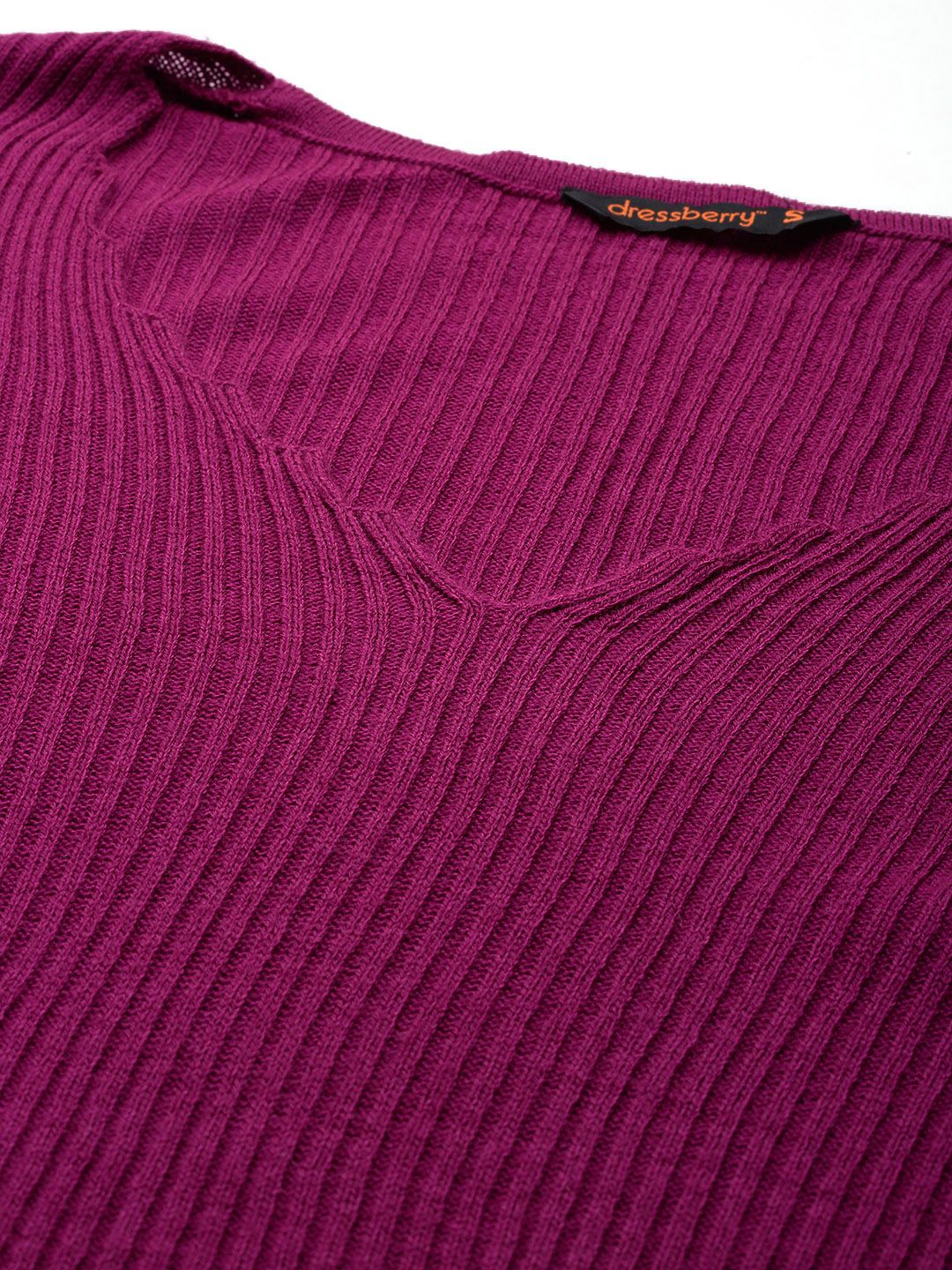 DressBerry Knitted V-neck Pullover