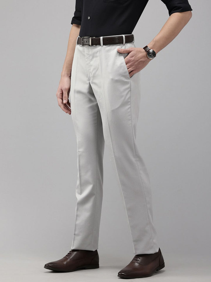 Park Avenue Men Textured Formal Trousers