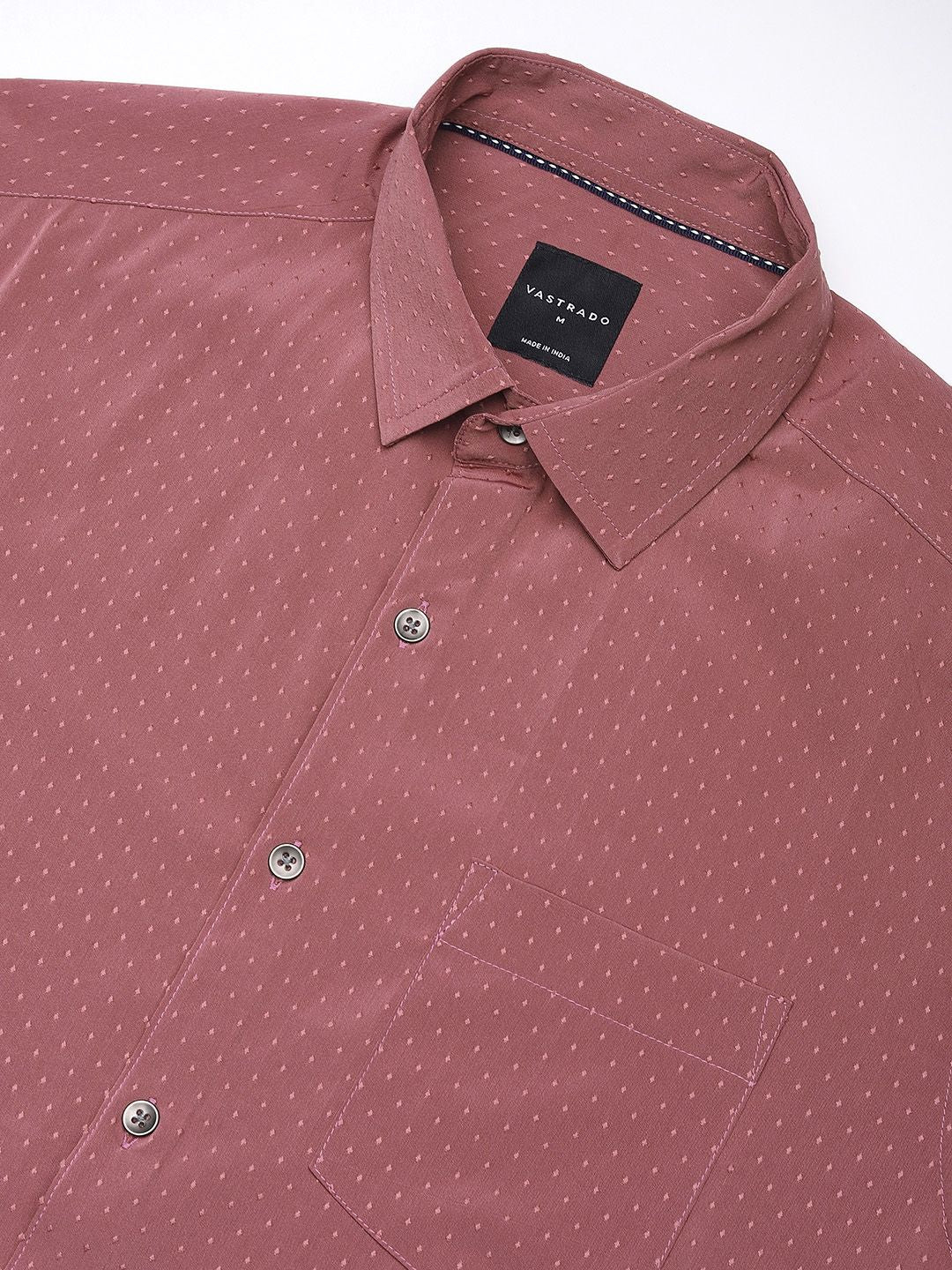 VASTRADO Men Classic Slim Fit Opaque Casual Shirt