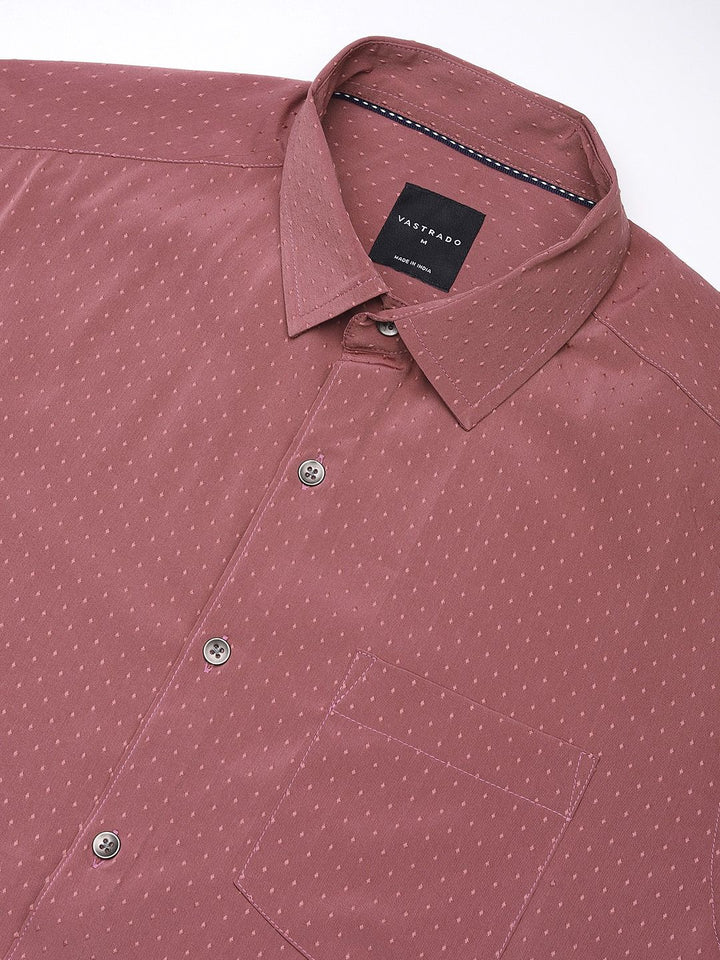 VASTRADO Men Classic Slim Fit Opaque Casual Shirt
