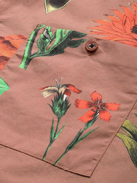 Mr Bowerbird Tailored Fit Floral Printed Pure Cotton Casual Shirt