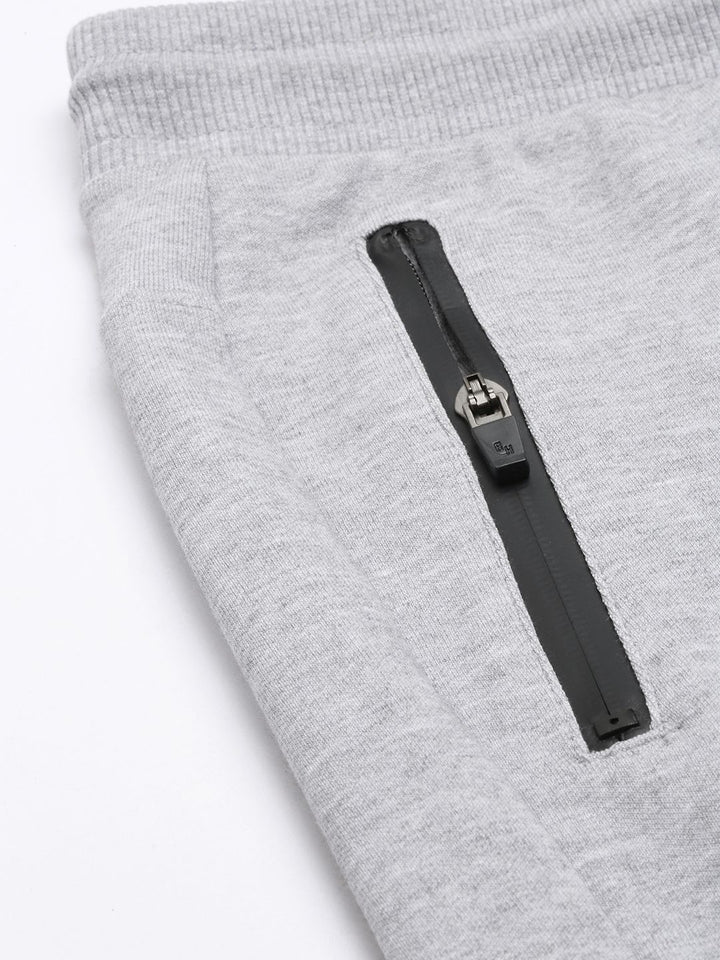 Being Human Men Mid-Rise Joggers With Patchwork Detail On Knees