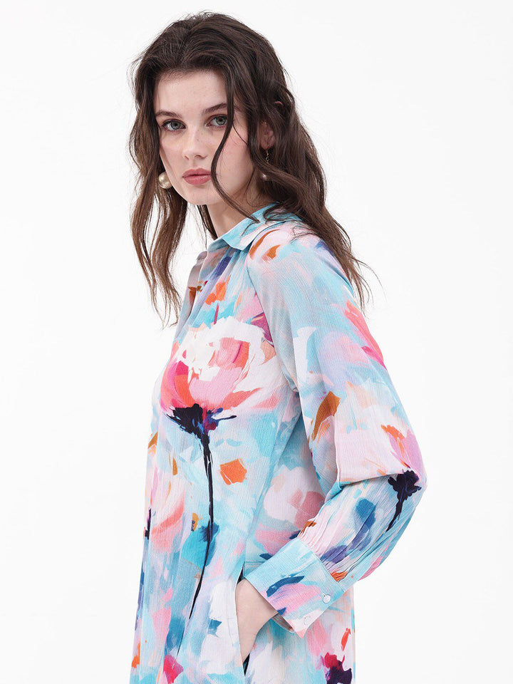 RAREISM Floral Print A-Line Dress