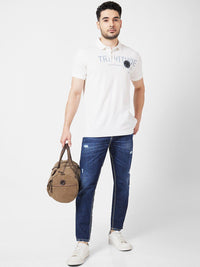 SPYKAR Men Cotton Kano Slim Fit Low Distressed Light Fade Jeans