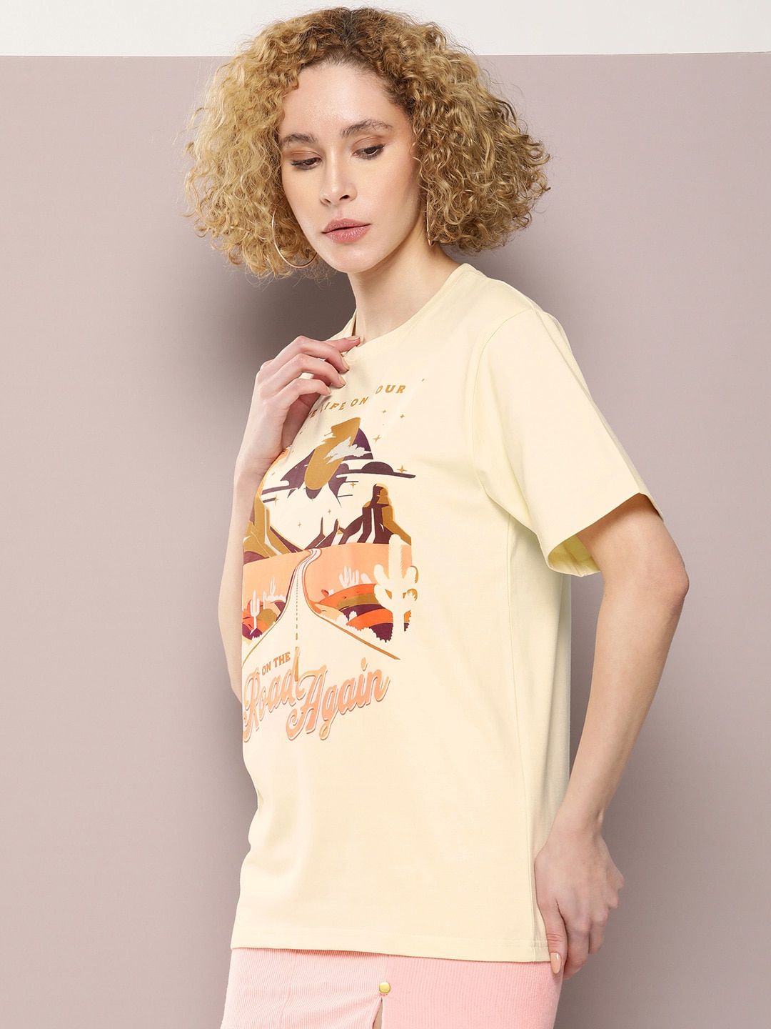 DILLINGER Graphic Printed Oversized Pure Cotton T-shirt