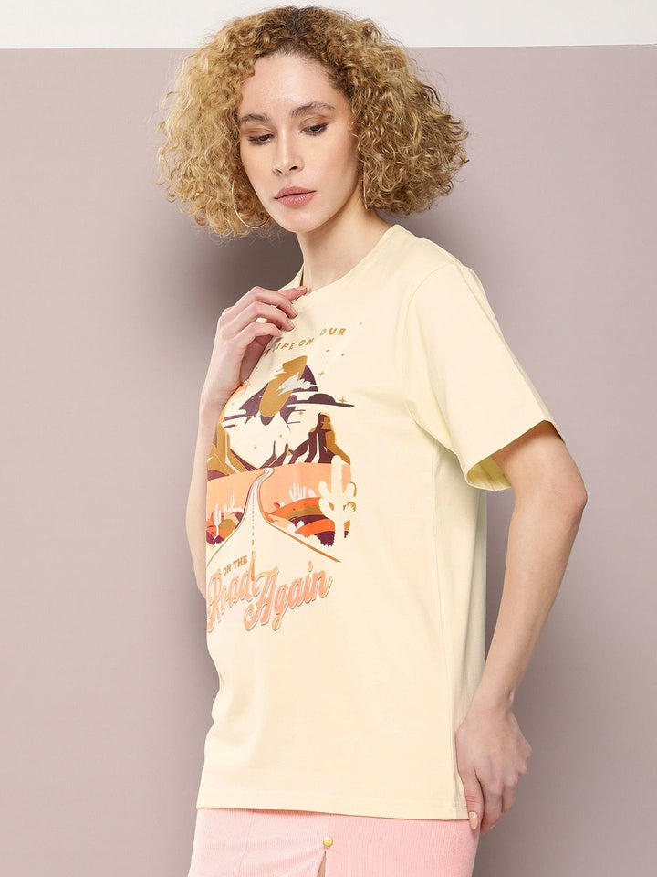 DILLINGER Graphic Printed Oversized Pure Cotton T-shirt