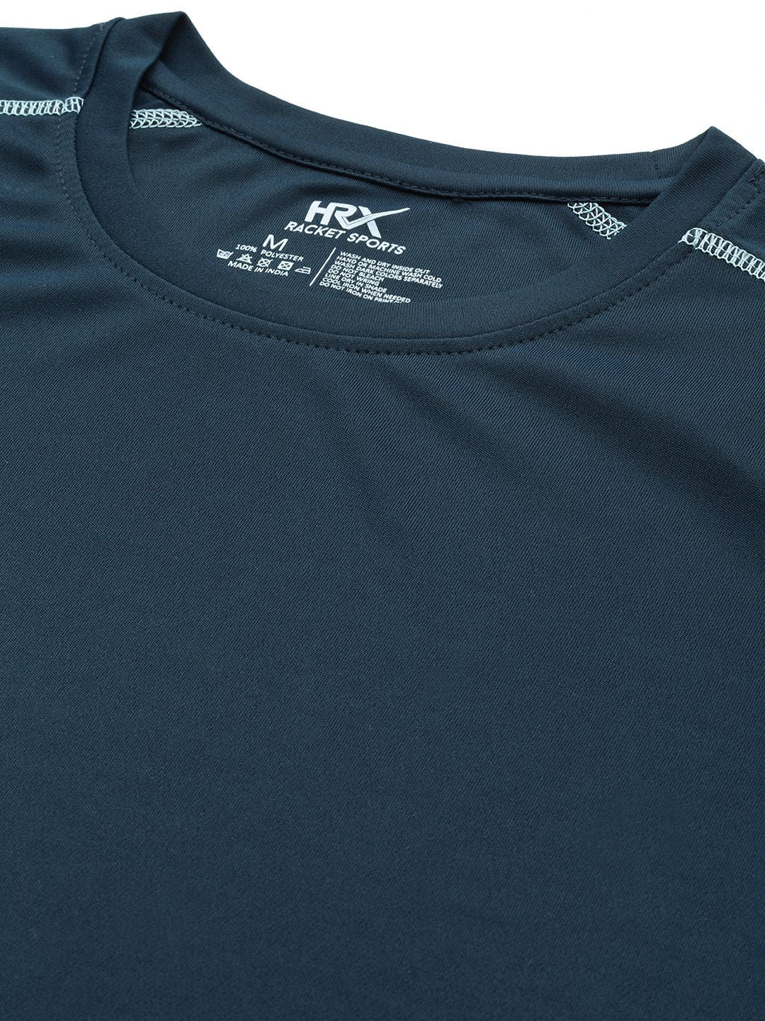 HRX By Hrithik Roshan Racketsport Men Moonlit Ocean Rapid-Dry Solid Tshirts