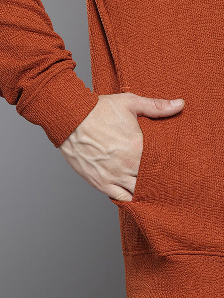 The Indian Garage Co Relaxed Fit Textured Sweatshirt