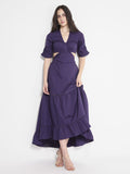 Rareism Cut Out Maxi Dress
