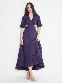 Rareism Cut Out Maxi Dress