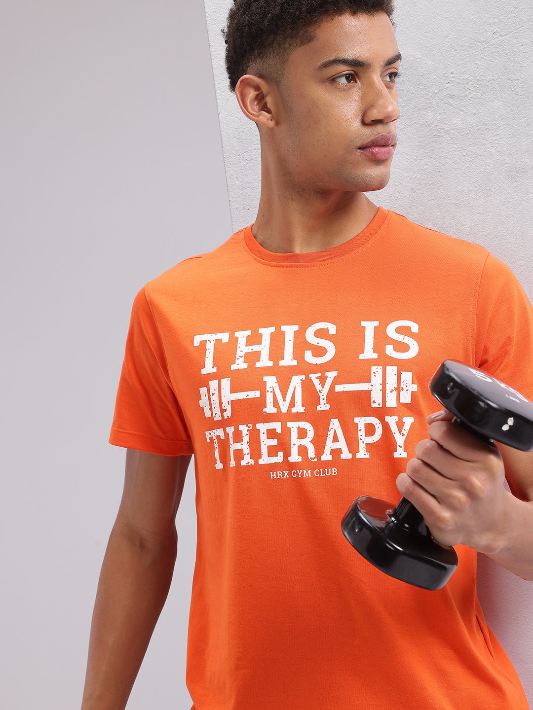 HRX by Hrithik Roshan Men Typography Printed Training T-shirt