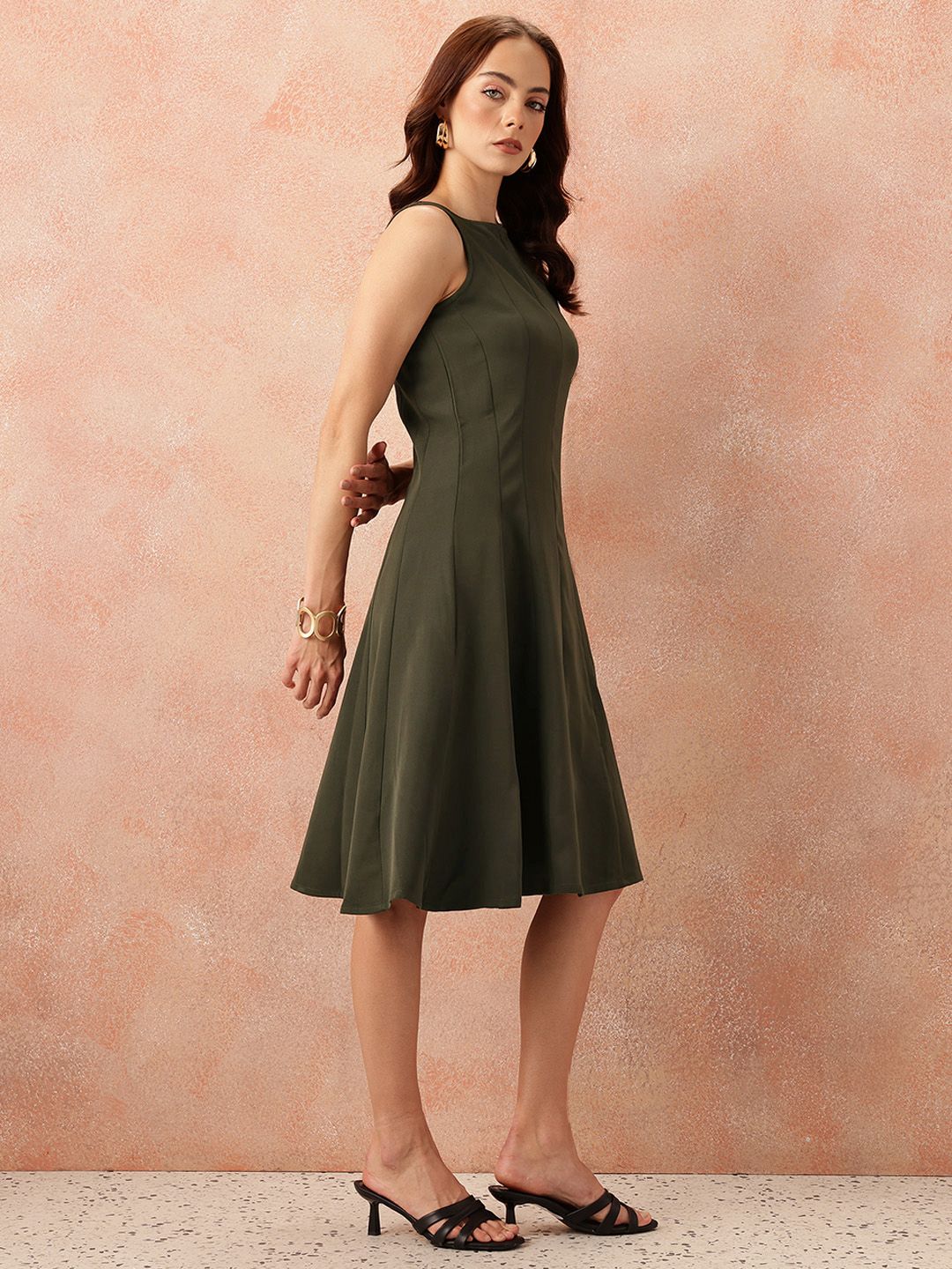 all about you Panelled A-Line Dress