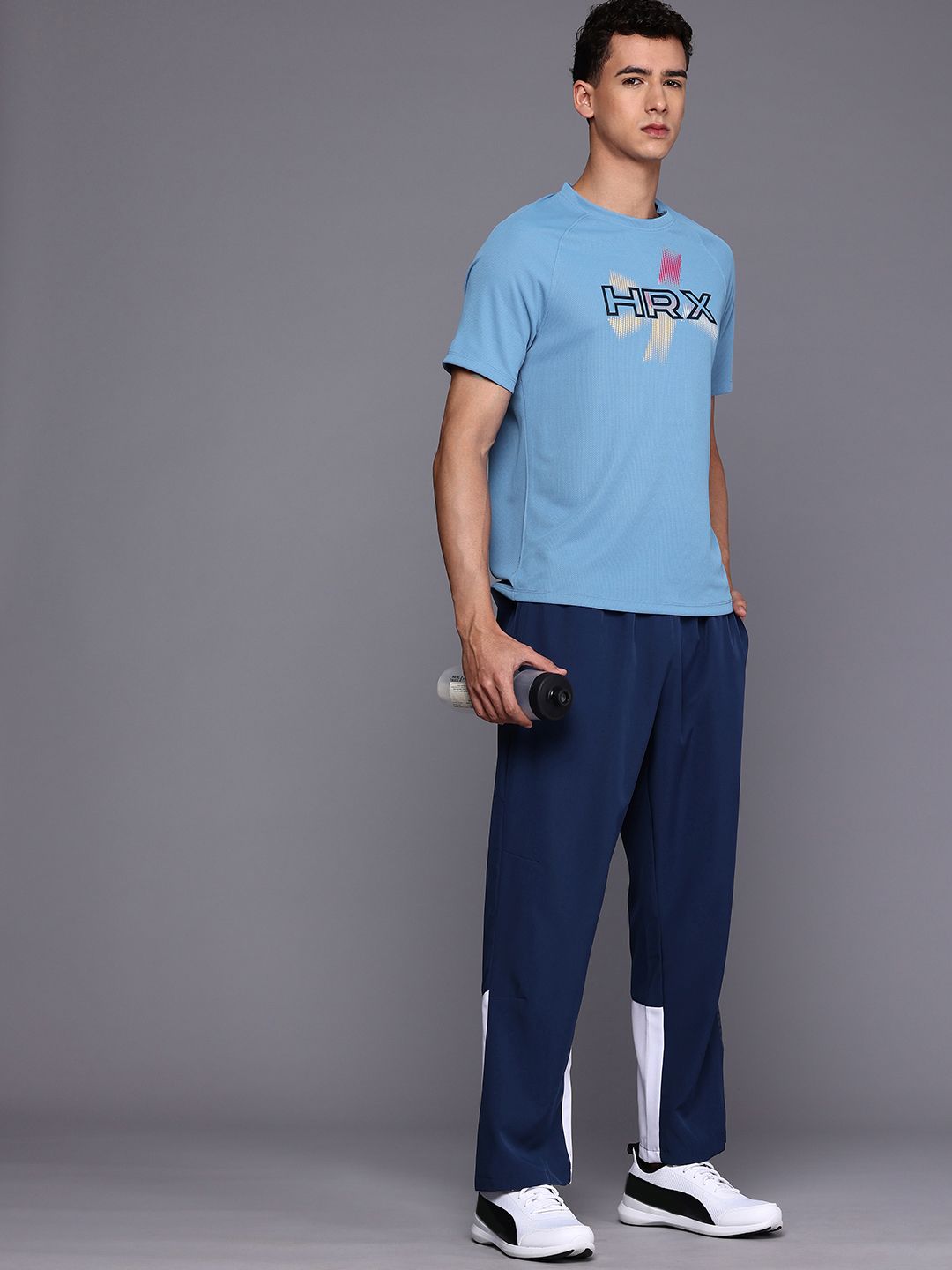 HRX by Hrithik Roshan Brand Logo Printed Rapid-Dry Running T-shirt