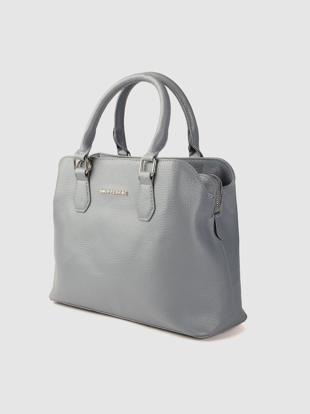 Lino Perros Blue PU Structured Handheld Bag
