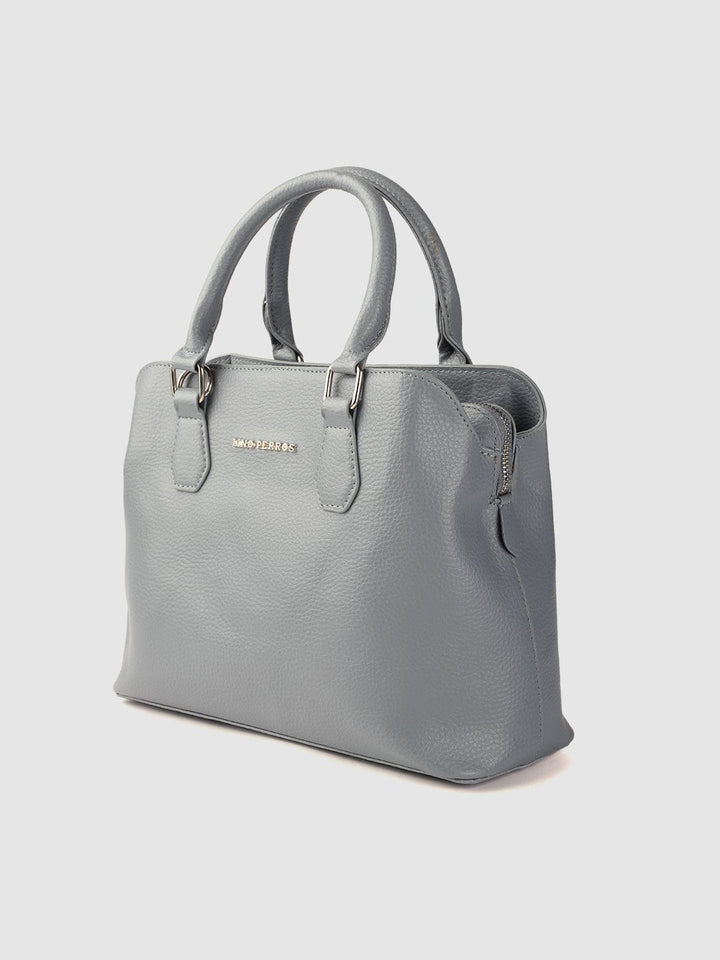 Lino Perros Blue PU Structured Handheld Bag