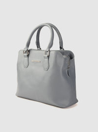Lino Perros Blue PU Structured Handheld Bag
