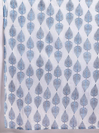 Anouk Ethnic Motifs Printed Band Collar Straight Kurta with Trousers & Dupatta