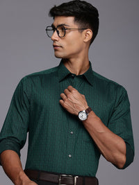 Raymond Gingham Checked Slim Fit Opaque Pure Cotton Formal Shirt